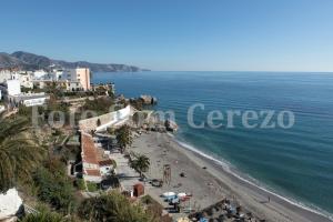 an aerial view of a beach in positano at Acapulco playa Nerja 407 planta superior in Nerja