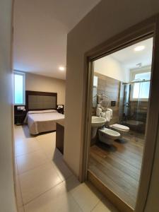Koupelna v ubytování Hotel Casale dei Greci
