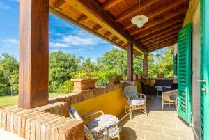 A balcony or terrace at Villa Casale Federica