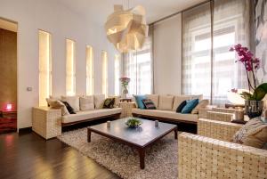 Posezení v ubytování Luxury Paulay street Apartment