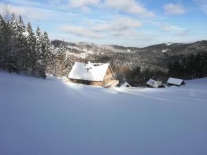 Chata Čerenka during the winter