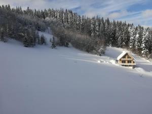 Chata Čerenka during the winter