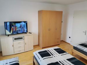 TV a/nebo společenská místnost v ubytování Dornbirn Hills, Bürgle 3e