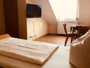 TV a/nebo společenská místnost v ubytování Landgasthof "Zum Schwarzen Roß"