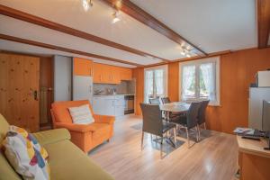 Kuchyň nebo kuchyňský kout v ubytování Chalet Alpenruh