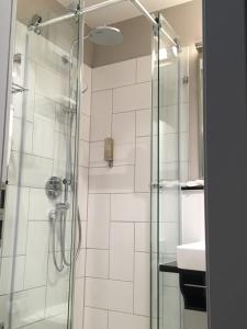 Koupelna v ubytování Jugendstilhotel Trifels