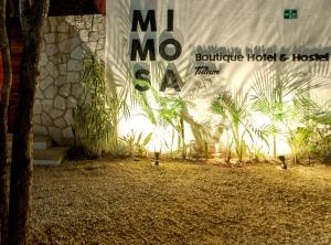 Zahrada ubytování Mimosa Tulum