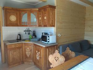Η κουζίνα ή μικρή κουζίνα στο Apartamenty Na Polanie