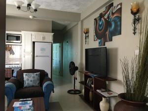 Atlantic Breeze Apartments, Canouan Island的电视和/或娱乐中心