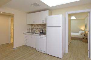 A kitchen or kitchenette at Cheya Sisli BNB Medical & Business City Center Tesvikiye Suites and Apartments