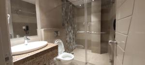 Koupelna v ubytování Hotel Ami Grace