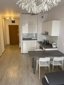 Kuchyňa alebo kuchynka v ubytovaní Apartamenty Bursztynowe w Kołobrzegu Sun&Relax