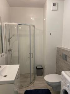 Kúpeľňa v ubytovaní Apartamenty Bursztynowe w Kołobrzegu Sun&Relax