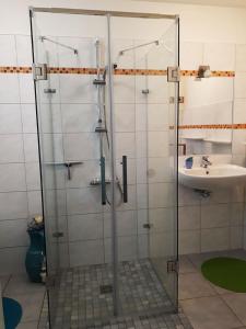 Et badeværelse på FERIENWOHNUNG KIM SCHLADMING + 13 billeder