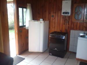 Una cocina o kitchenette en Cabanas Valdivia - Tres Espinos - camino a Niebla