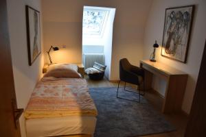 Giường trong phòng chung tại Landhaus am Pyhrn