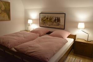 Postel nebo postele na pokoji v ubytování Landhaus am Pyhrn