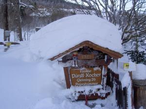 Gästehaus Pürstl-Kocher during the winter