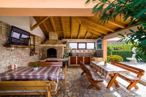 Posezení v ubytování Villa Dalmatina Zadar mit Pool