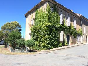 a building with ivy growing on the side of it at Les 5 terrasses - vue imprenable et piscine privée in La Sauvetat +22 photos
