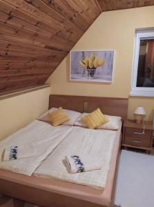 Posteľ alebo postele v izbe v ubytovaní Apartmánový dom Anna