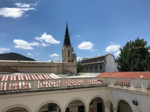 a view of a church from the roof of a building at Departamento Belgrano 7 in Salta