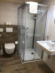 Vannituba majutusasutuses Stubihuettn