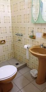ポサーダスにあるLavalle hostelのバスルーム(トイレ、洗面台付)