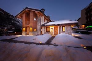 Chalets Mignon durante l'inverno
