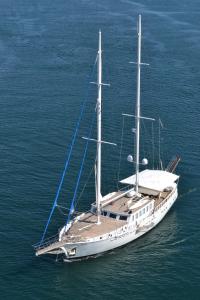 a sail boat floating in the water at DVI MARIJE in Palermo