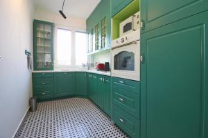 Køkken eller tekøkken på Central Residence