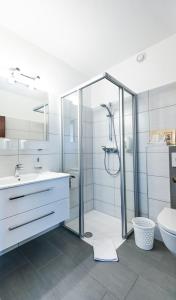Koupelna v ubytování Hotel Garni Frühstückspension Neff