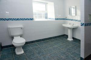une salle de bains avec toilettes et lavabo dans l'établissement DAIRY MAIDS COTTAGE, à Seascale 22 autres photos