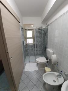 Koupelna v ubytování Hotel Casale dei Greci