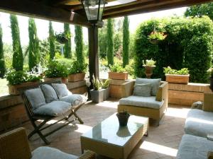 A garden outside Villa Balducci