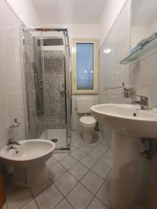 Koupelna v ubytování Hotel Casale dei Greci