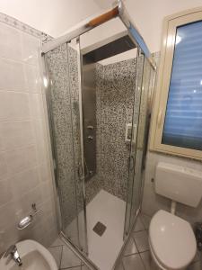 Koupelna v ubytování Hotel Casale dei Greci
