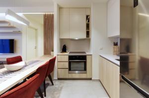 Küche/Küchenzeile in der Unterkunft MVP apartment - Belgrade Waterfront
