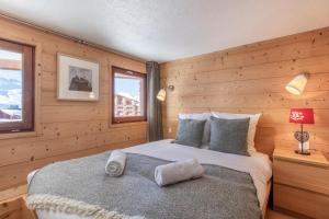 Val Thorens - Cosy Duplex avec Vue Silveralp 218にあるベッド