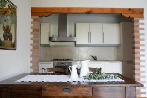 A kitchen or kitchenette at IseoLakeRental - La Stallina - Monte Isola