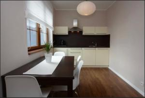 Kuchyň nebo kuchyňský kout v ubytování Modern Apartment