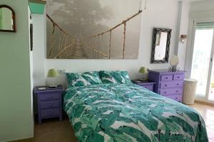 Posteľ alebo postele v izbe v ubytovaní One bedroom penthouse