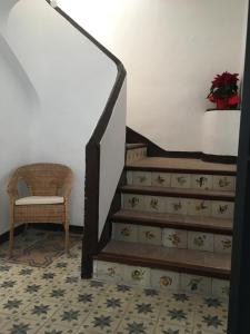 A seating area at espai Abadia
