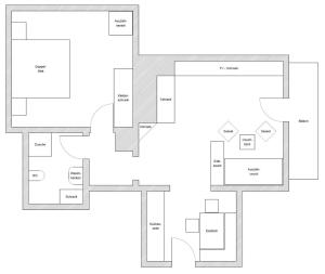 Půdorys ubytování "Landhaus Kennerknecht"