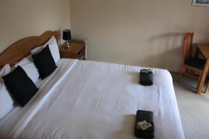 Postel nebo postele na pokoji v ubytování Owen River Tavern & Motels