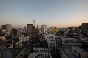 a view of a city with tall buildings at Hotel Litlle Bird OKU-ASAKUSA in Tokyo +18 photos