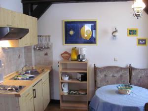 Küche/Küchenzeile in der Unterkunft Ferienhof Severin
