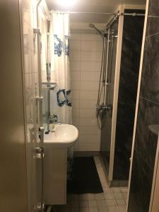 Koupelna v ubytování Hotel Lamminpää