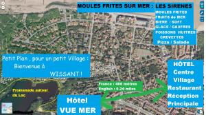 a map showing the locations of the resort at Hôtel Le Vivier WISSANT - Centre Village - Côte d'Opale - Baie de Wissant - 2CAPS in Wissant