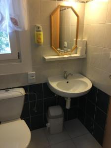 Koupelna v ubytování Hotel Tři Růže
